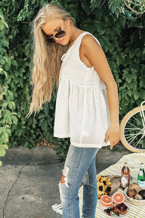 Cruising In Siesta Key Babydoll Top