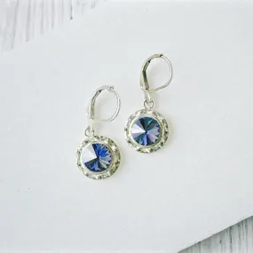 Crystal Earrings with Surgical Steel Ear Wire