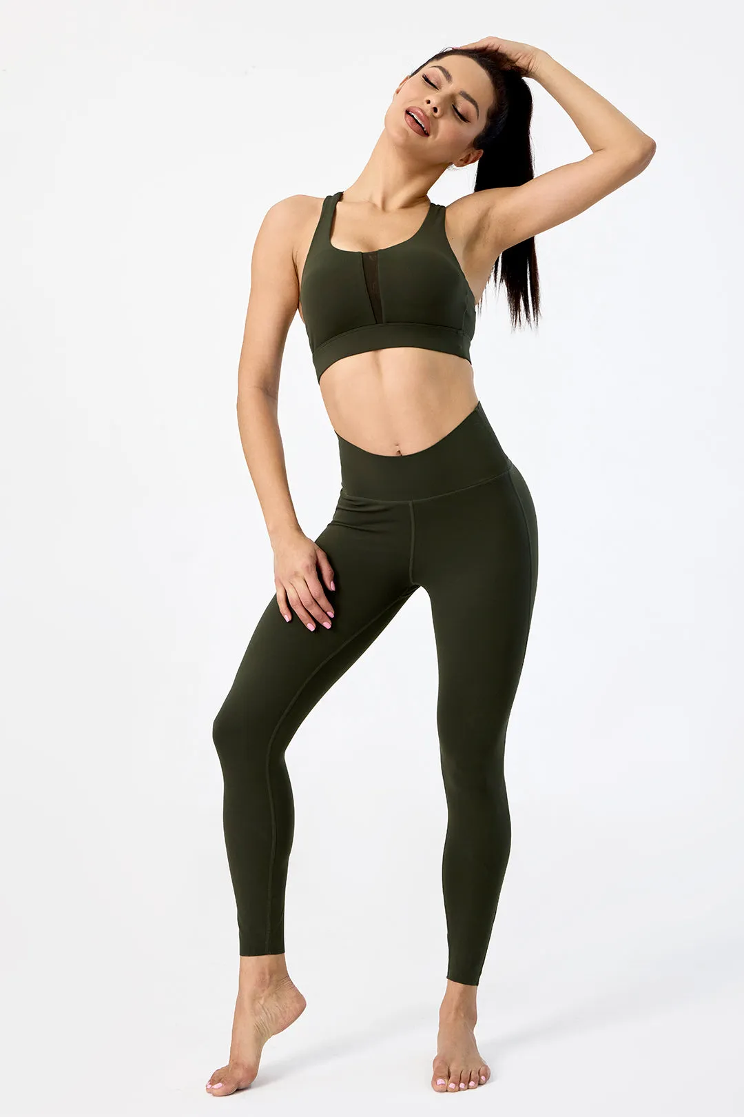 Curved Seamless Hight-Waist Plain Legging