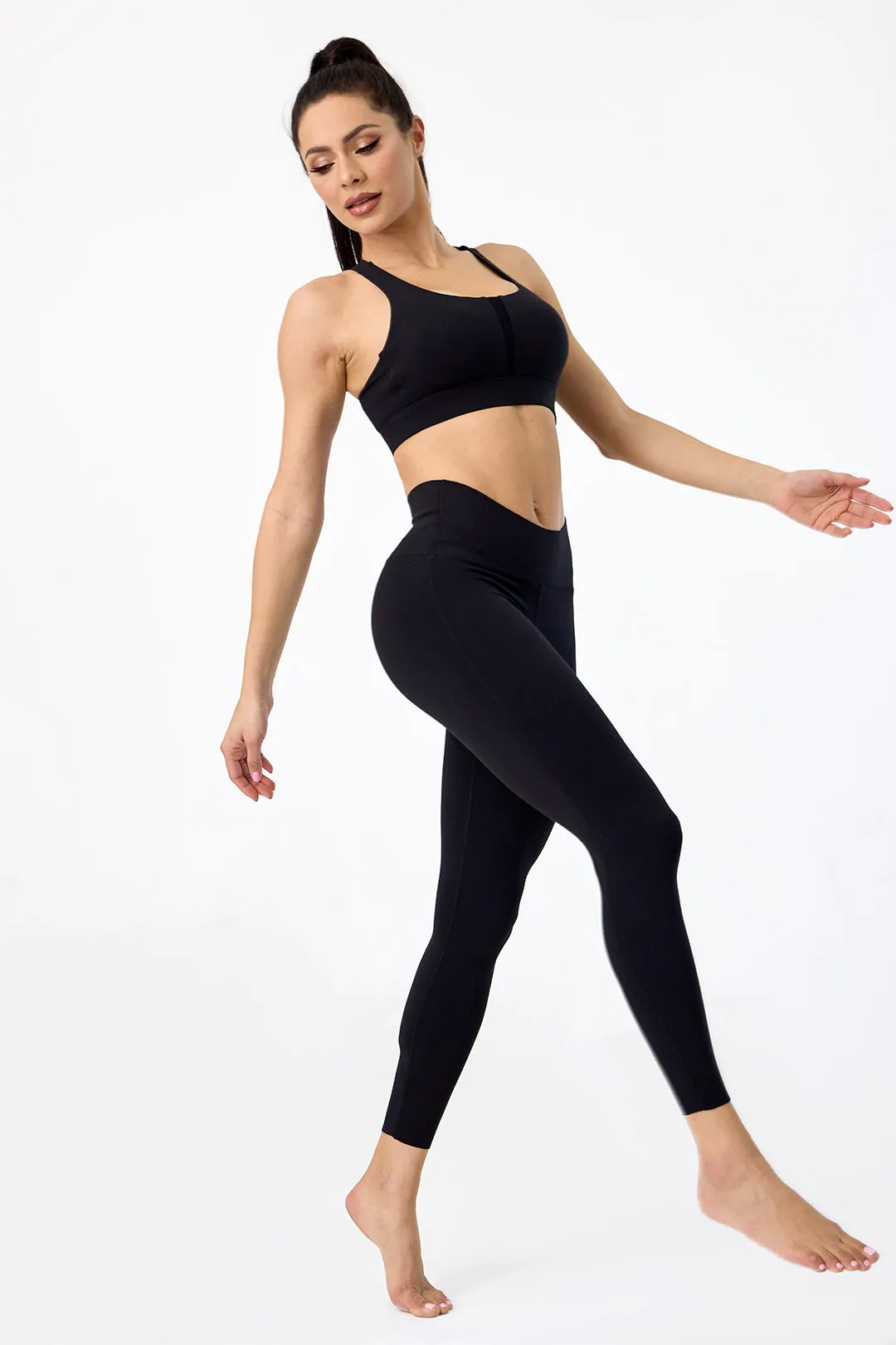 Curved Seamless Hight-Waist Plain Legging