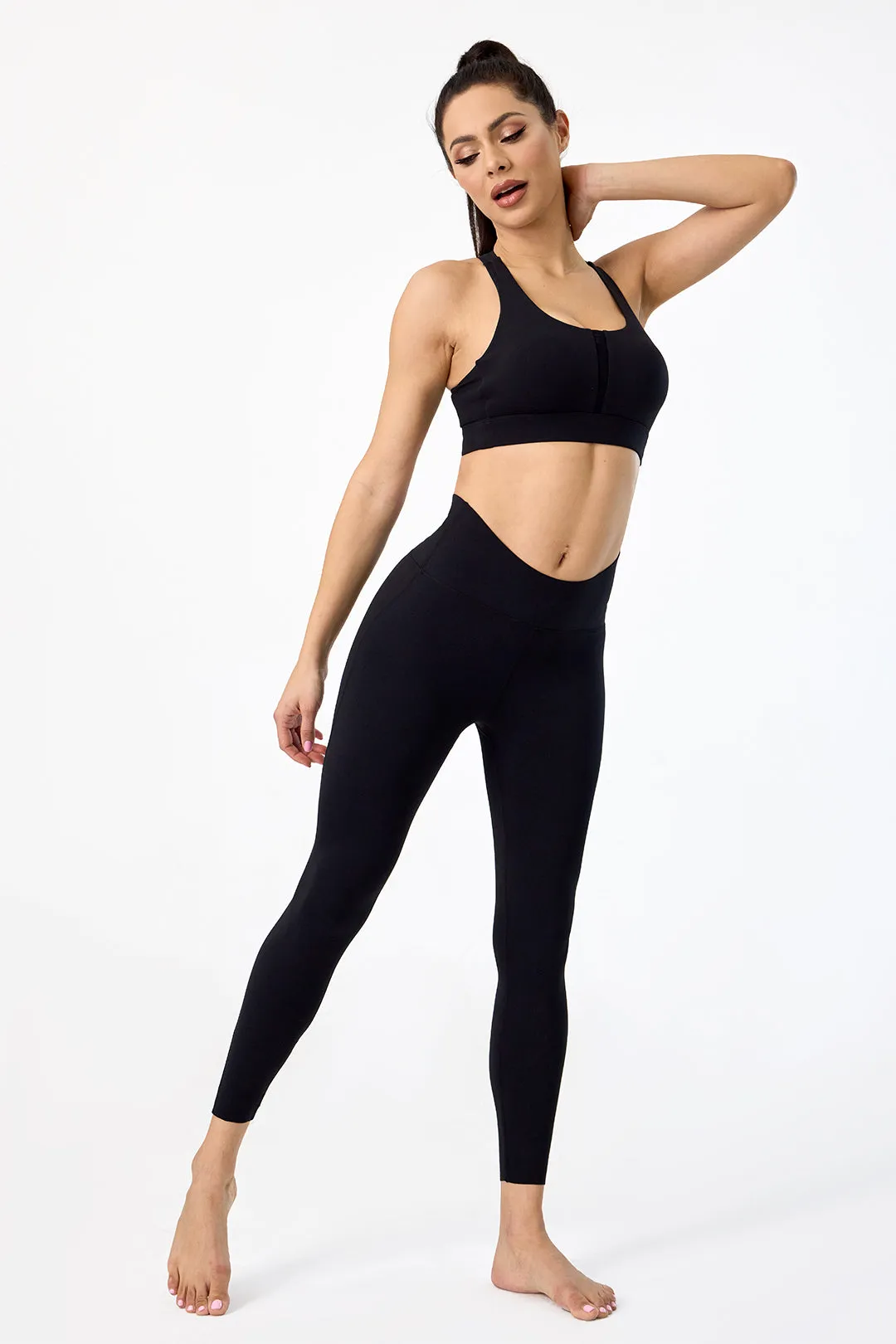 Curved Seamless Hight-Waist Plain Legging