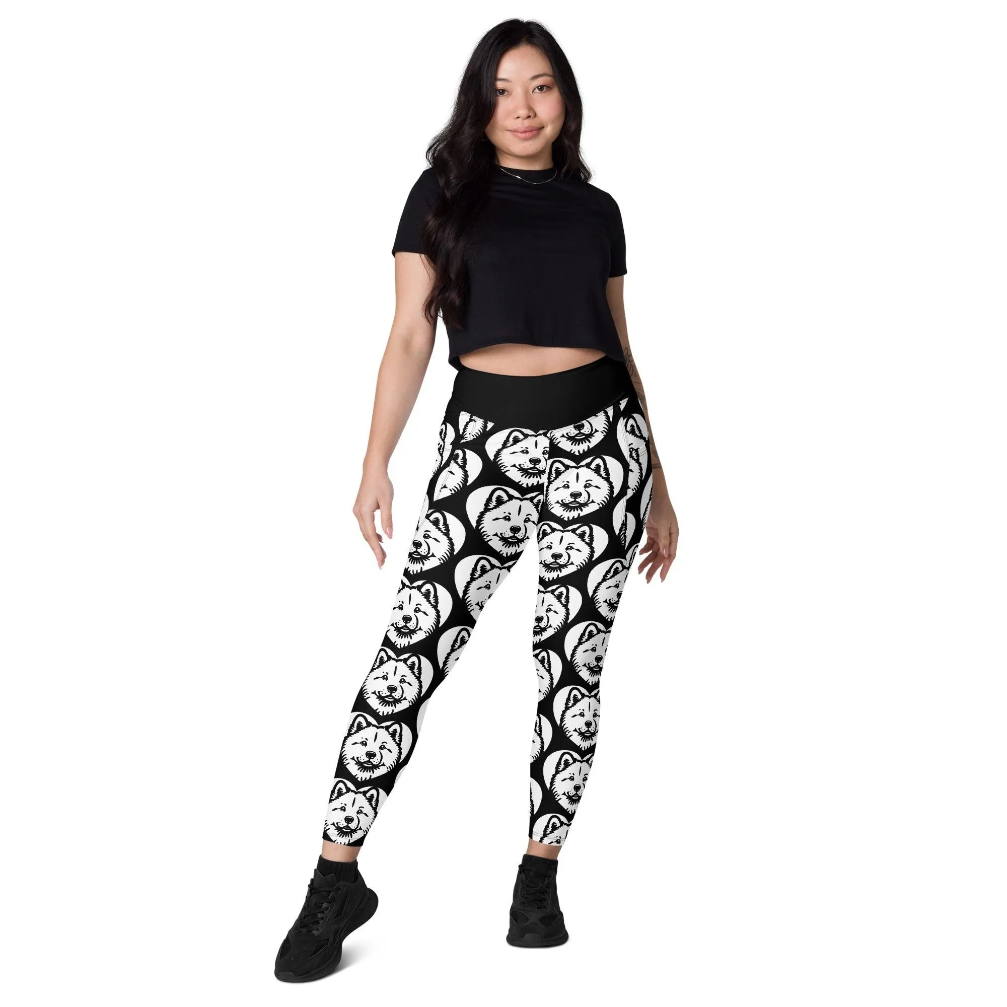 DOG BREED LEGGINGS with pockets - HOKKAIDO - HERTTAHOUND