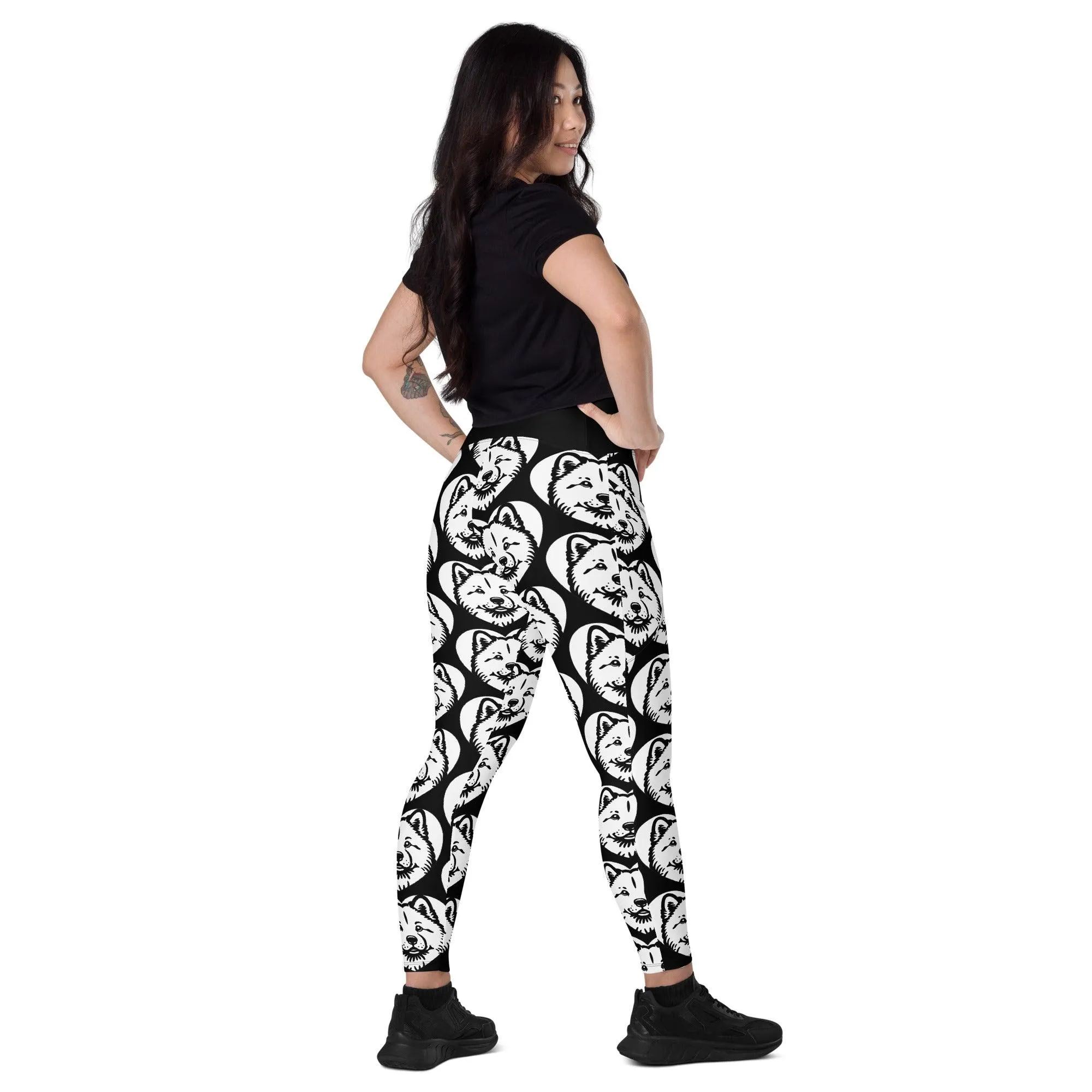 DOG BREED LEGGINGS with pockets - HOKKAIDO - HERTTAHOUND
