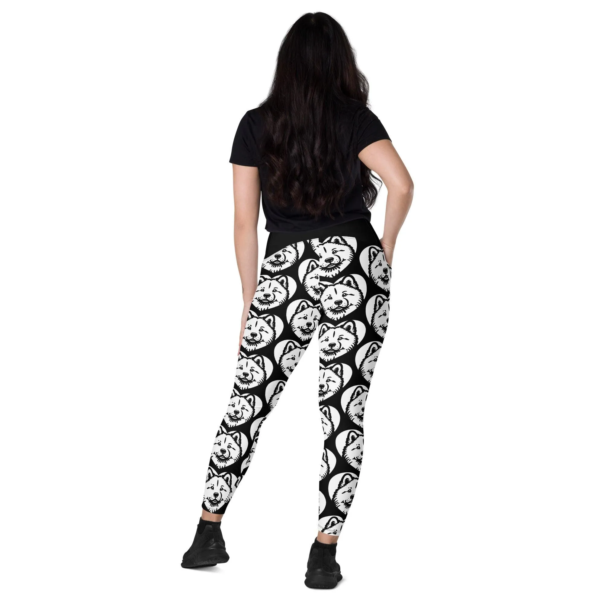 DOG BREED LEGGINGS with pockets - HOKKAIDO - HERTTAHOUND