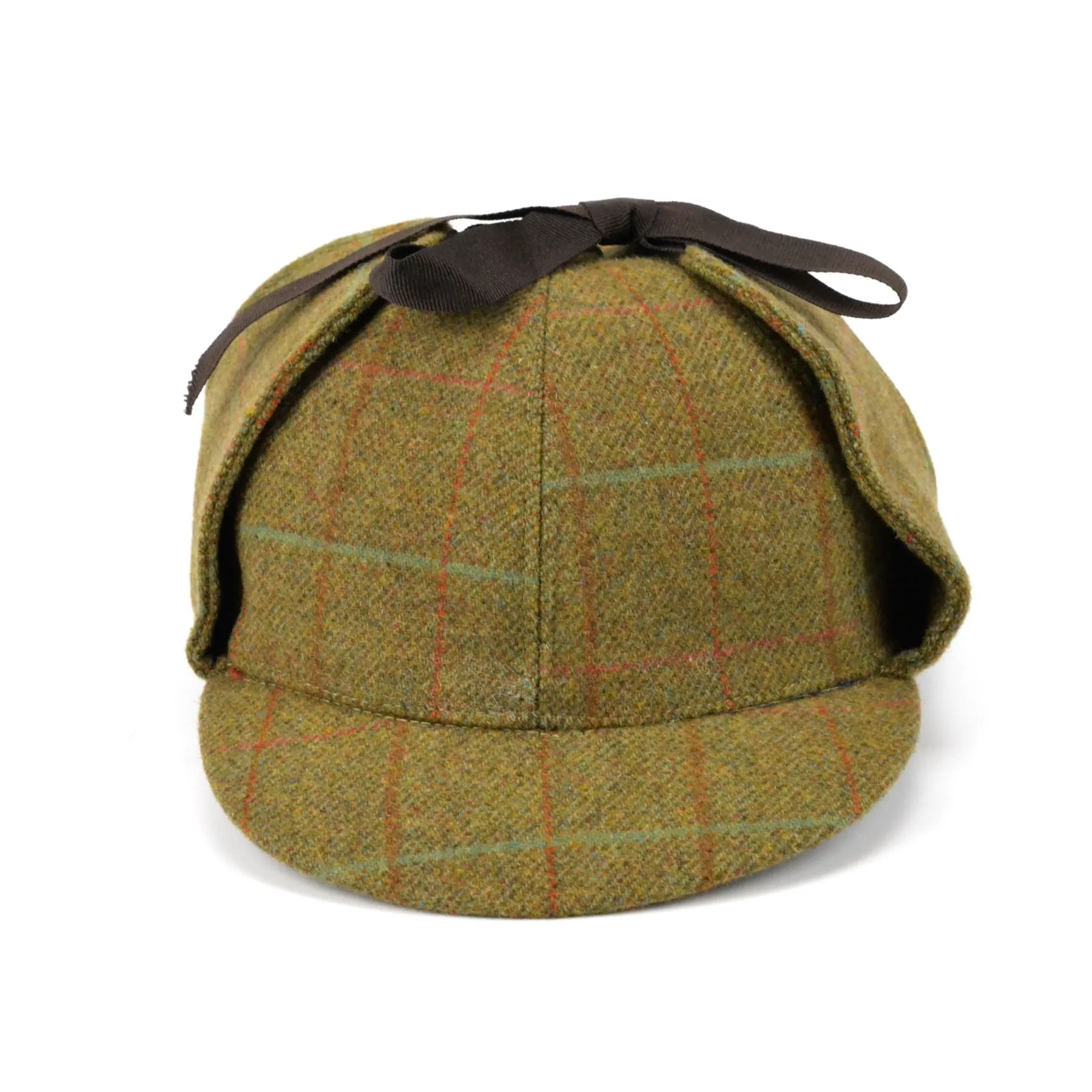 DuPont Teflon coated tweed deerstalker hat - Dark green