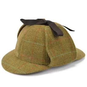 DuPont Teflon coated tweed deerstalker hat - Dark green