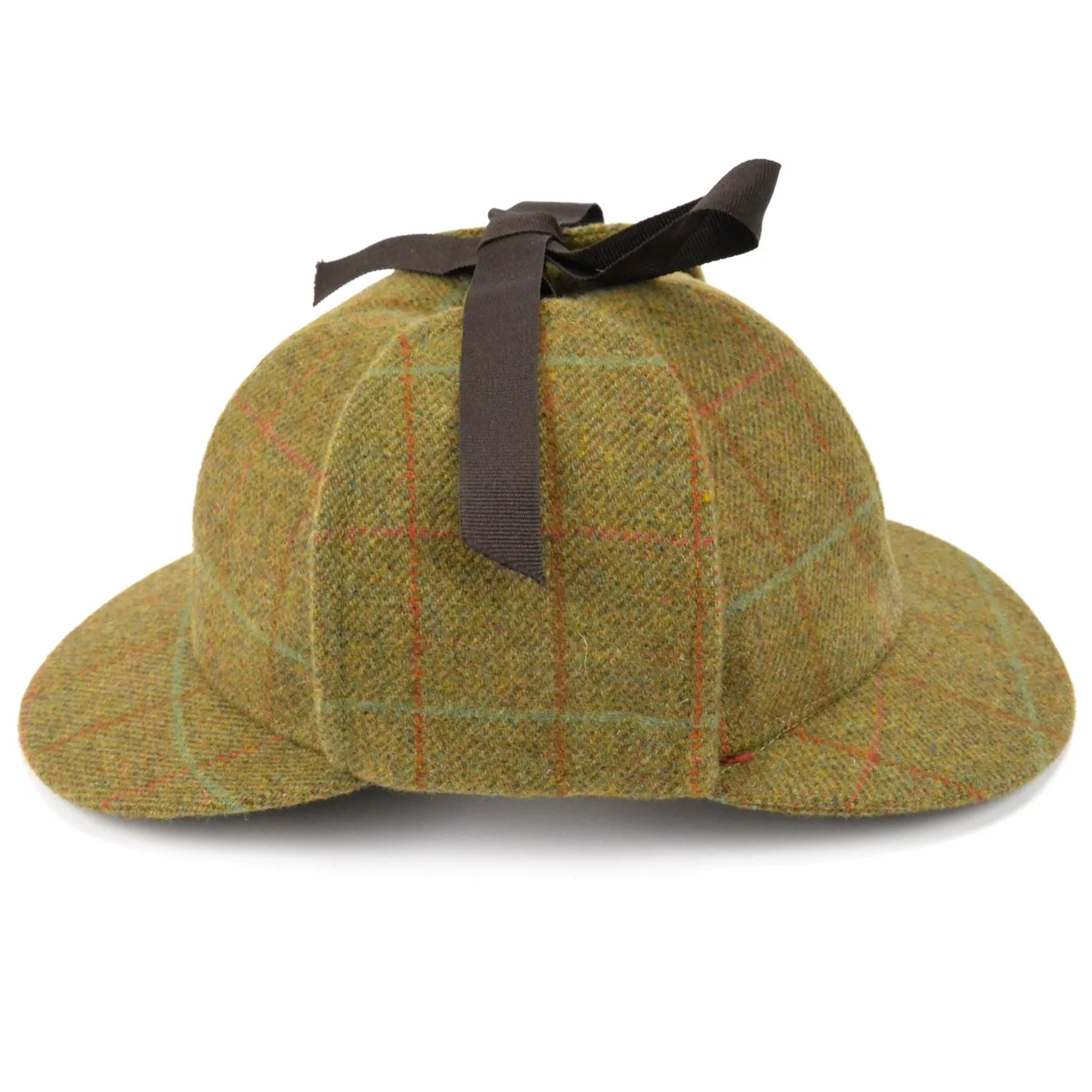 DuPont Teflon coated tweed deerstalker hat - Dark green