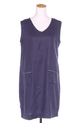 ELM - Navy ramie dress with pockets! 12