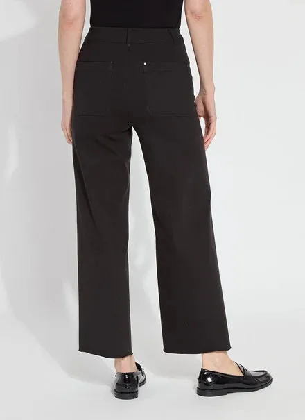 Erin Wide Leg Denim Pant - Black