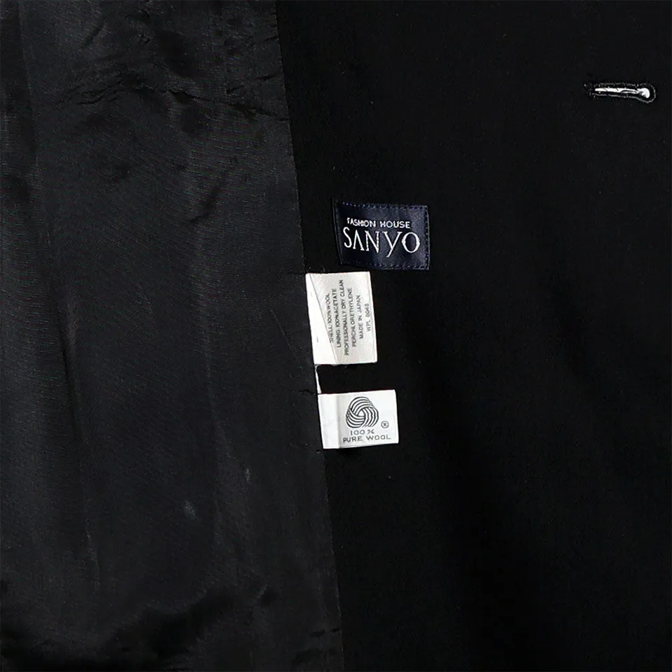 Fashion House Sanyo Double-Breasted Wool Suit Coat (S)