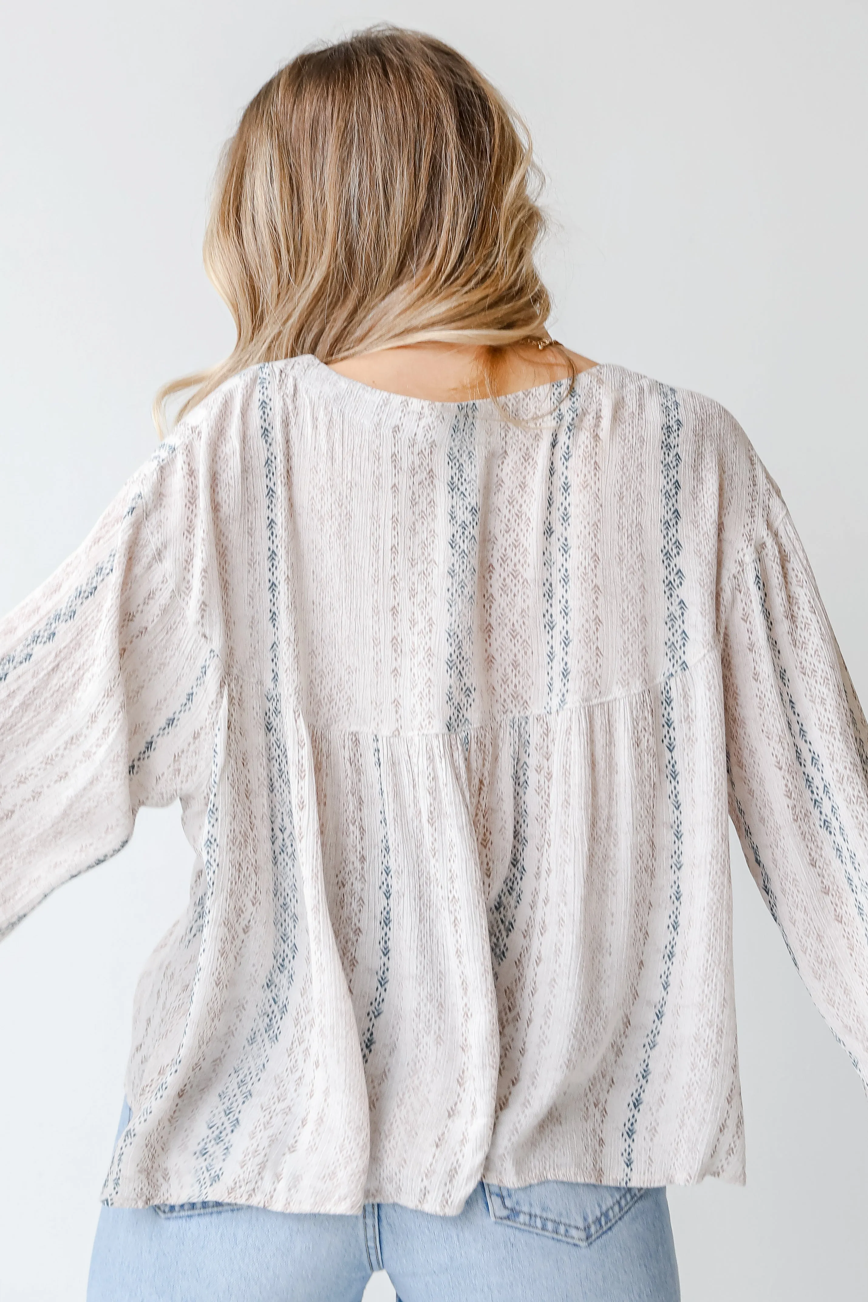 FINAL SALE - Spring Is In The Air Babydoll Blouse