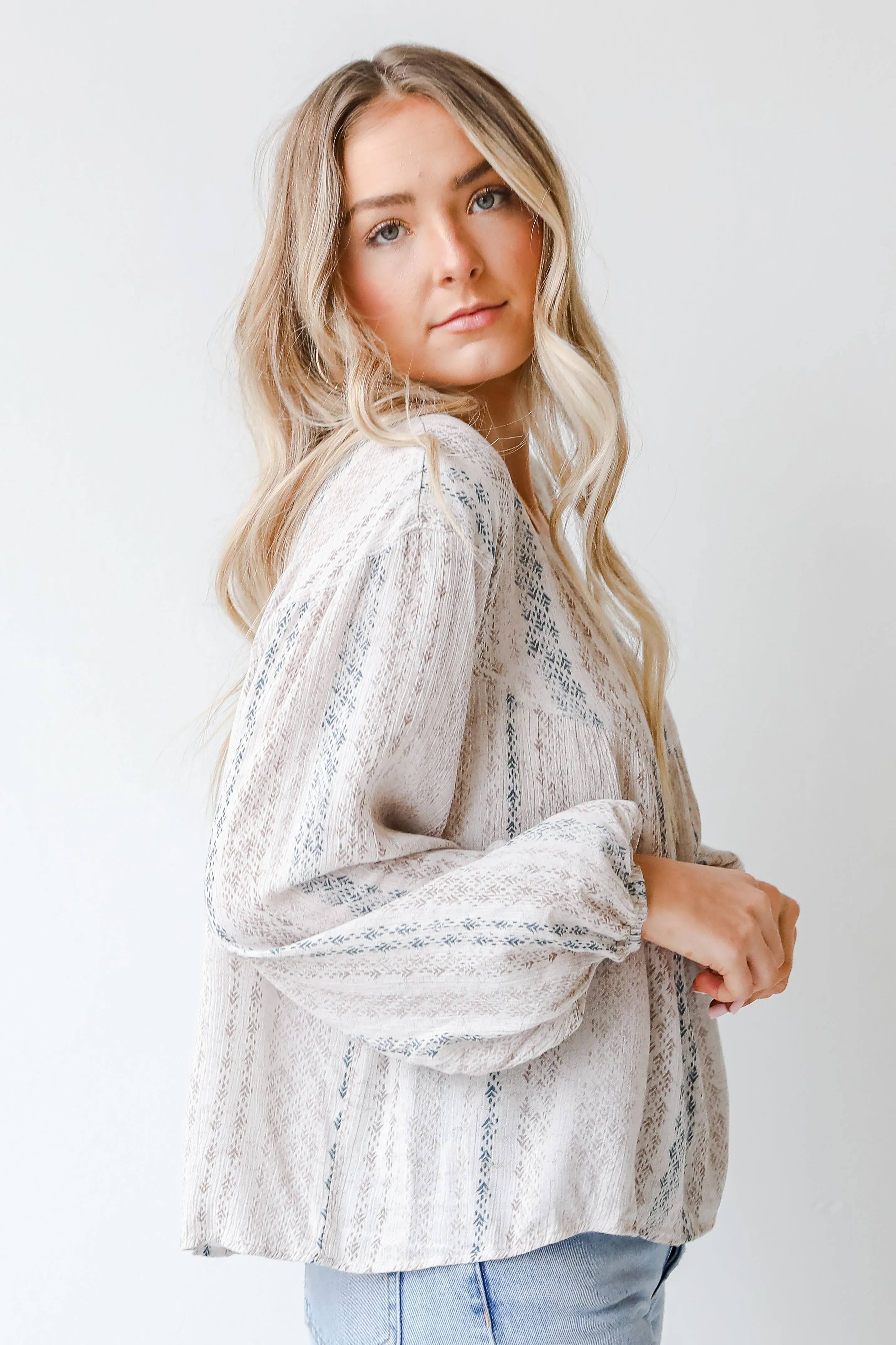 FINAL SALE - Spring Is In The Air Babydoll Blouse