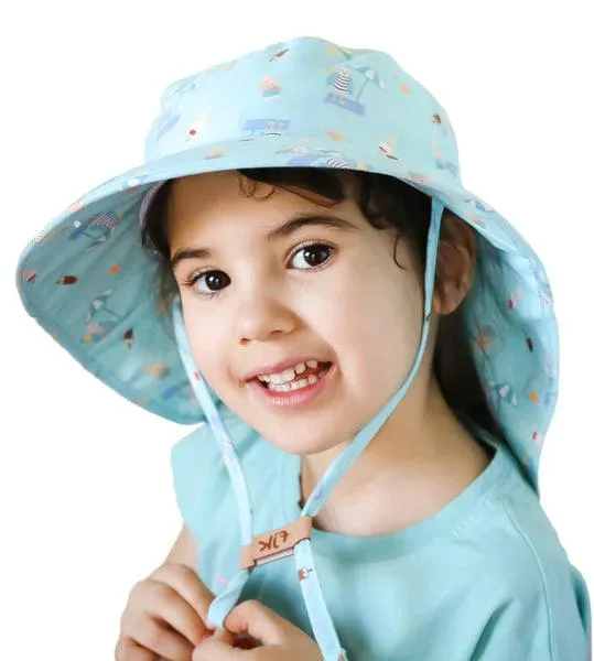 FlapJackKids UPF50 Kids Sun Hat with Neck Cape