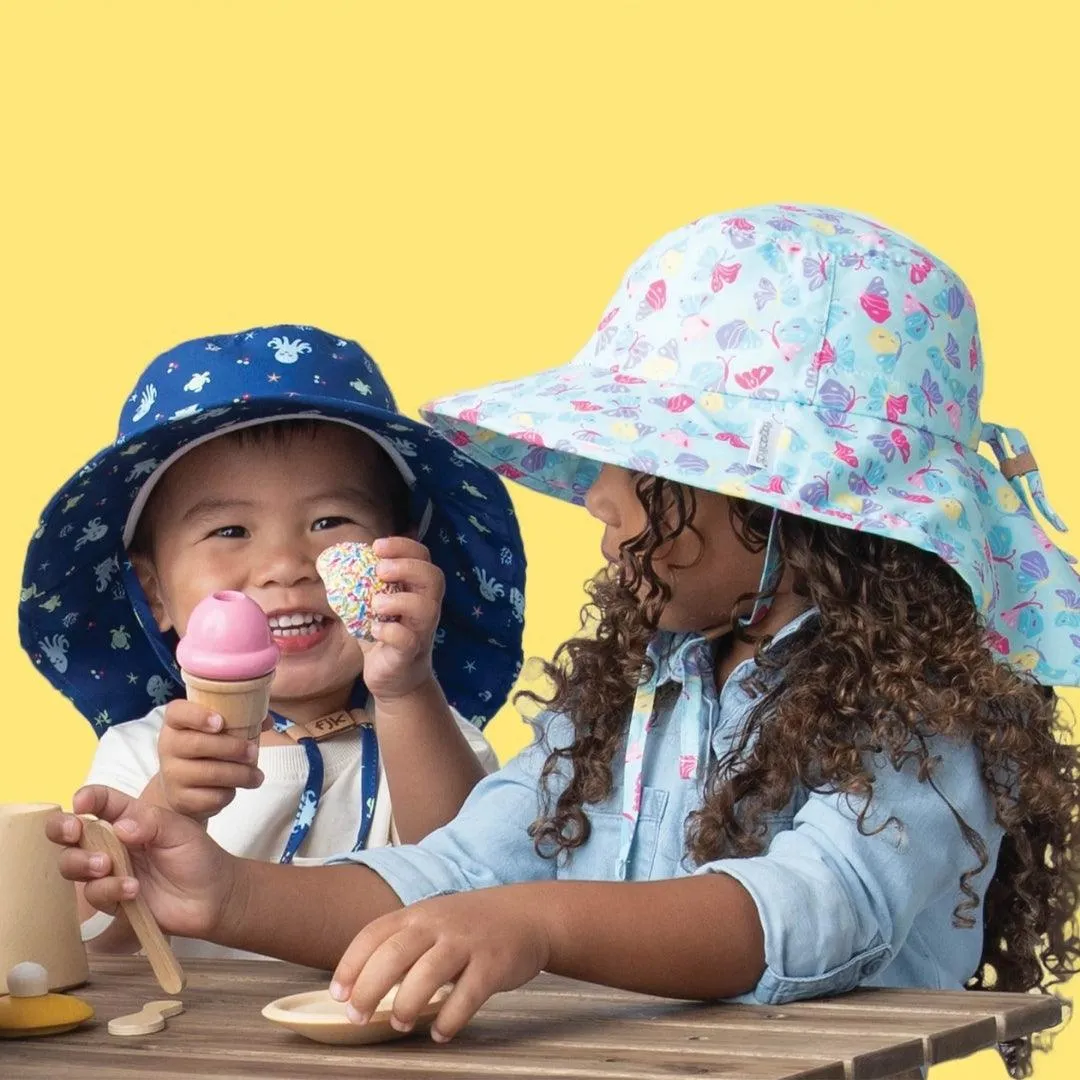 FlapJackKids UPF50 Kids Sun Hat with Neck Cape