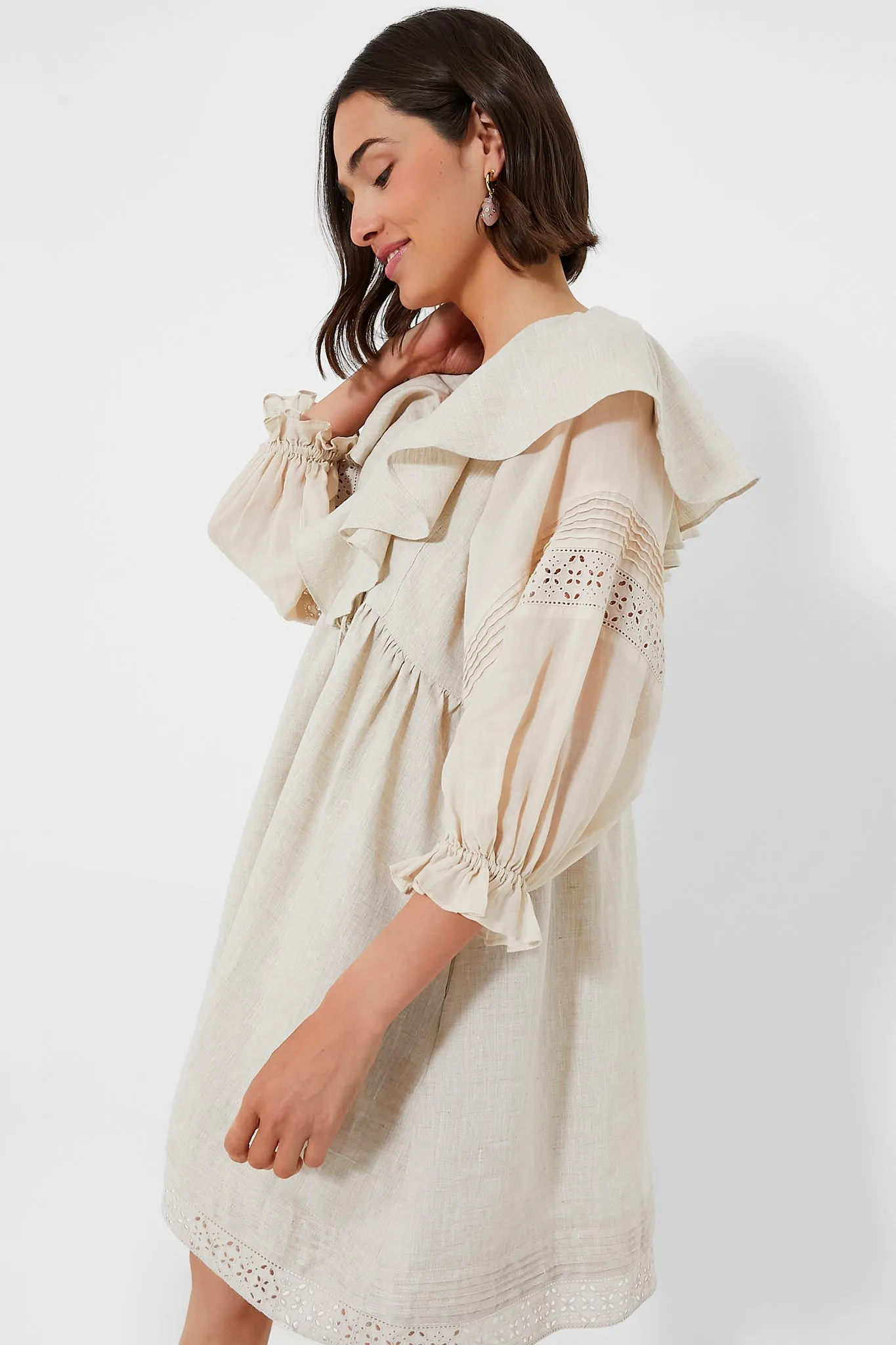 Flax Antoinette Linen Mini Dress