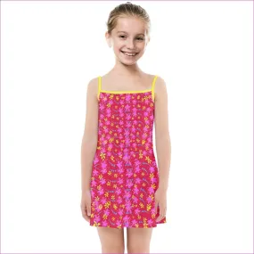 Floral Wear Kids Girls Summer Sun Dress
