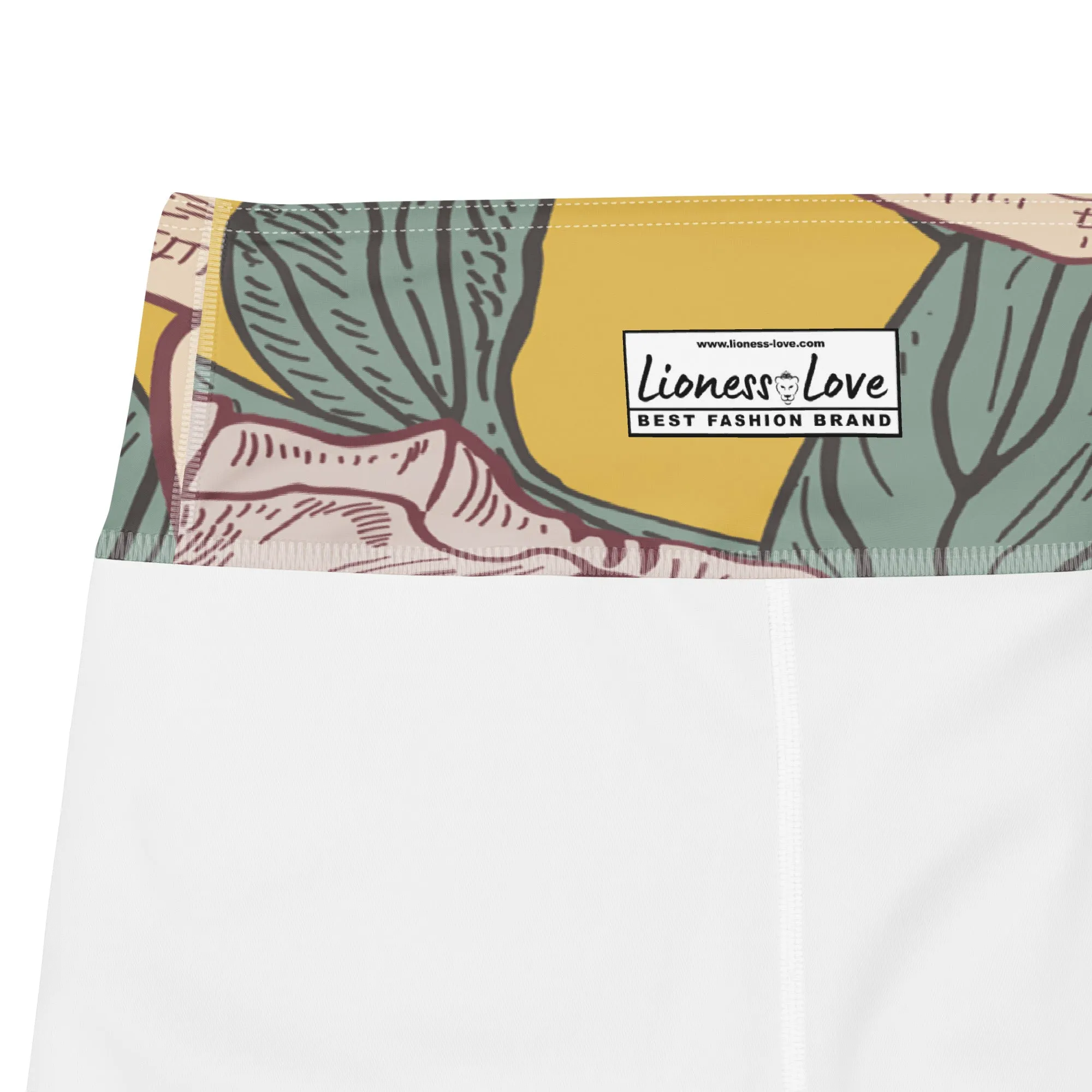 Flower Blossom Yoga Capri Leggings | Fitness Capri Leggings, lioness-love.com