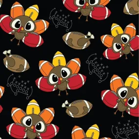 Football & Turkey Time Thanksgiving Super SOFT Luxe Yoga Band Leggings Holiday rts