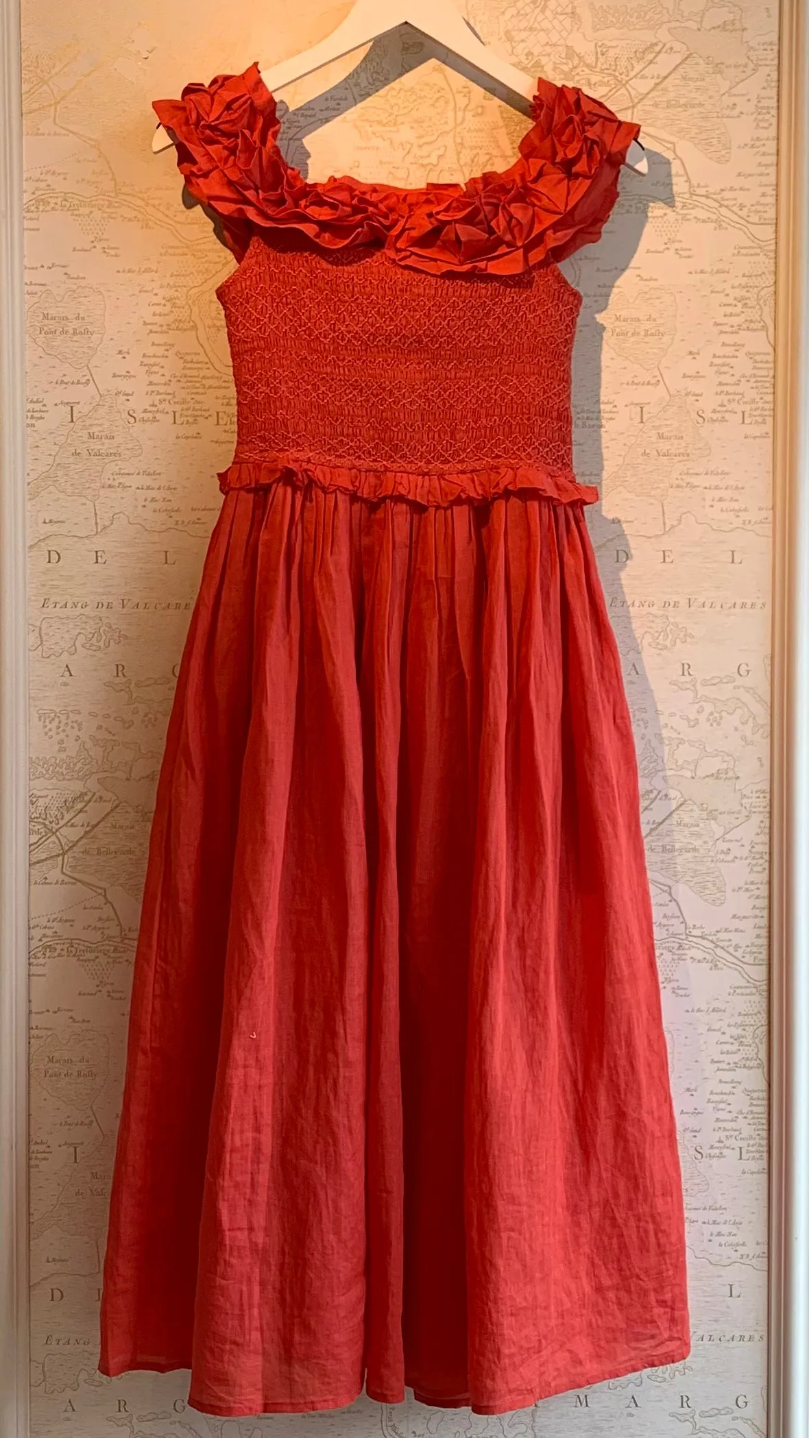 'Frida' Off The Shoulder Smocked Dress