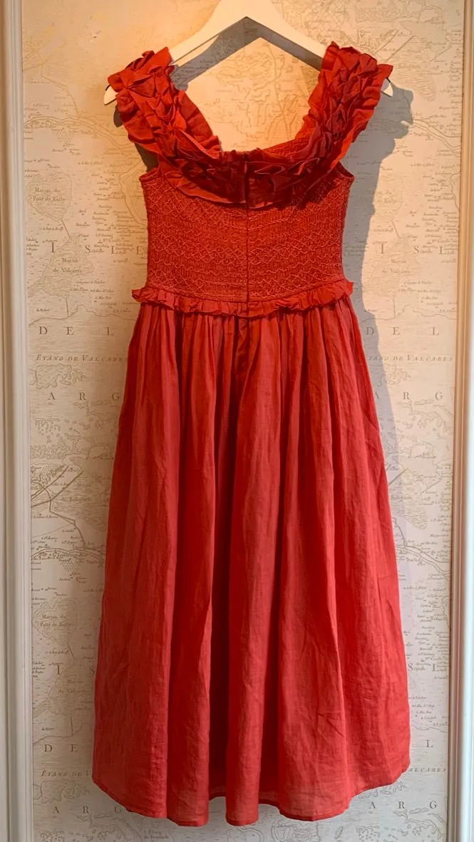 'Frida' Off The Shoulder Smocked Dress