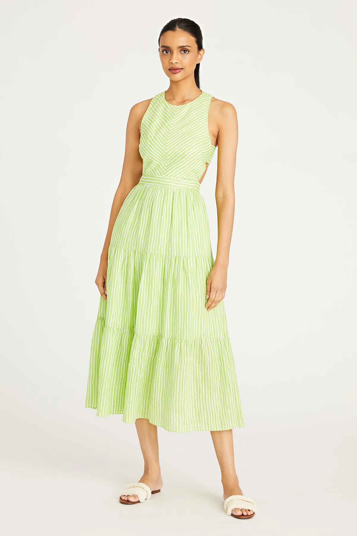 Giovanna Stripe Day Dress