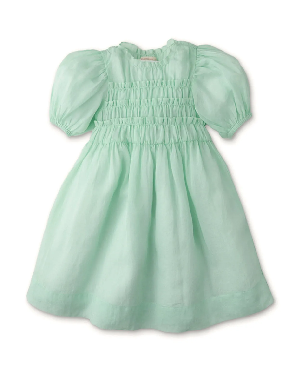 GIRLS SMOCKED BABY DOLL DRESS WITH INNER CAMISOLE