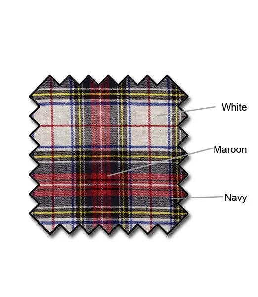 Golf Knickers: Mens 'Par 5' Cotton/Ramie Plaid Golf Trousers - Dress Stewart