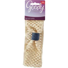 GOODY - Ouchless Quilted with Denim Bow Headwrap - 1 Count