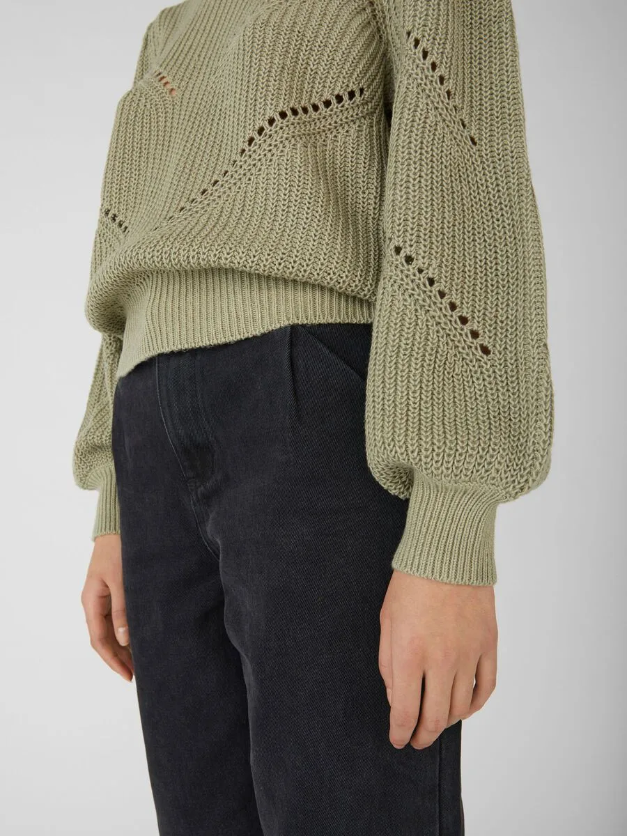 Gracen Round Neck Jumper (Green)