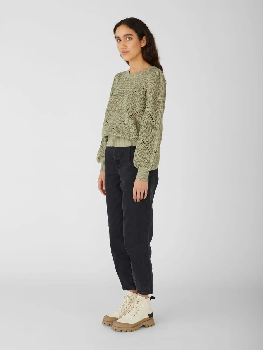 Gracen Round Neck Jumper (Green)