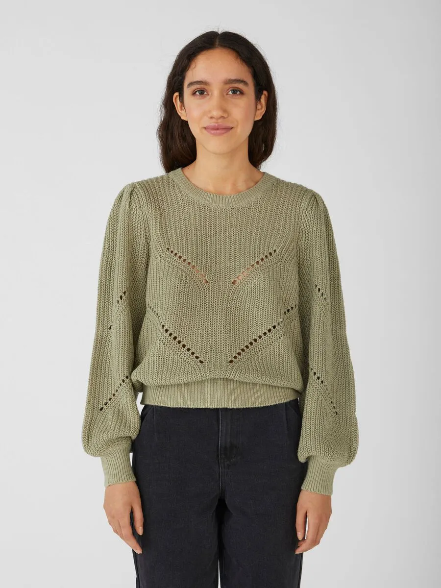 Gracen Round Neck Jumper (Green)