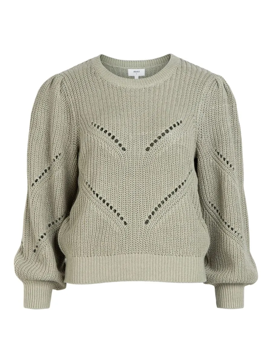 Gracen Round Neck Jumper (Green)