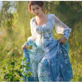 Gunne Sax Remake 70s Floral Nile Princess Dress
