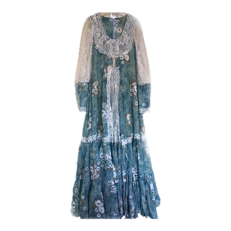 Gunne Sax Remake 70s Floral Nile Princess Dress