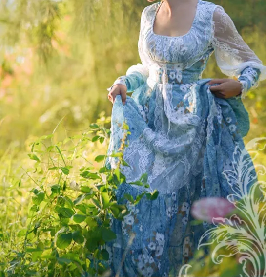 Gunne Sax Remake 70s Floral Nile Princess Dress