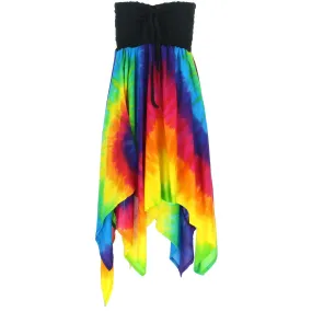 Hanky Hem Dress - Rainbow