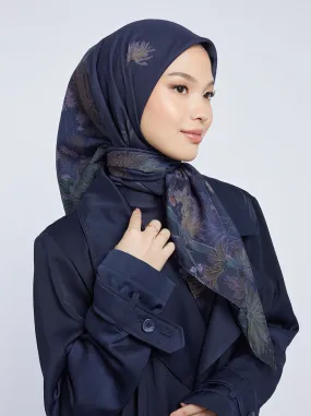 HARUNA FLOWERS SIGNATURE SCARF MIDNIGHT
