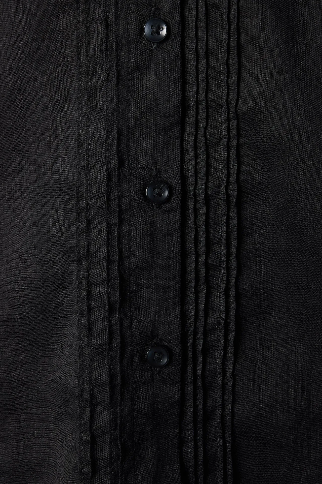 Hazel Blouse Black Ramie Cotton