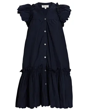 Heidi Heart Dress - Navy