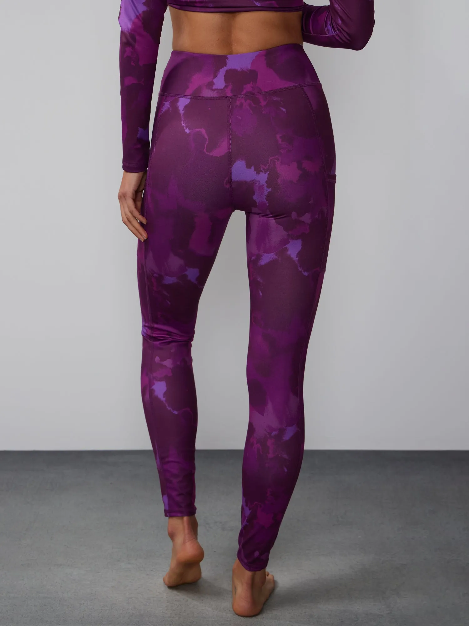 High Rise Watercolor Yoga Leggings