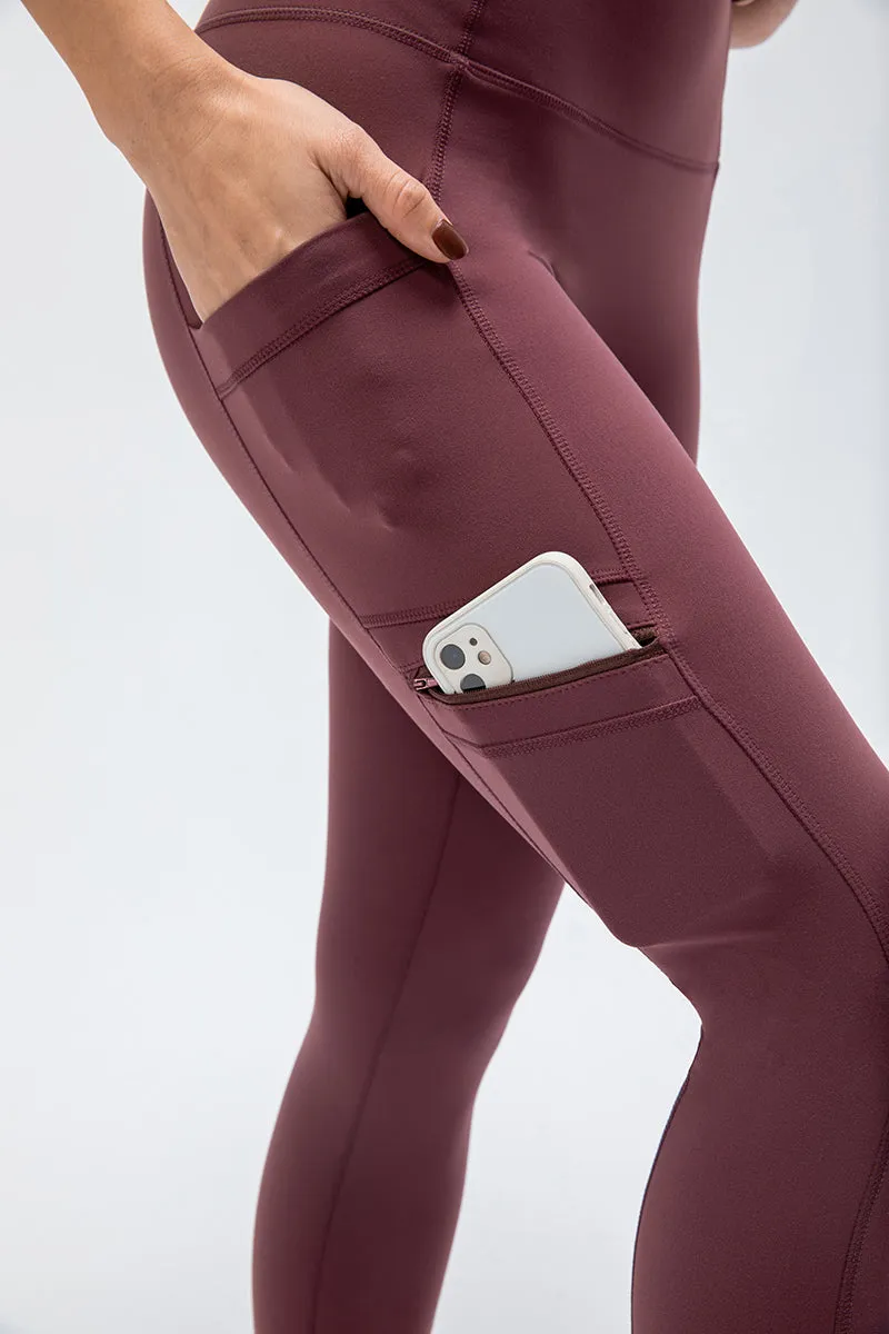 High-Rise Workout Leggings with Multi Pockets