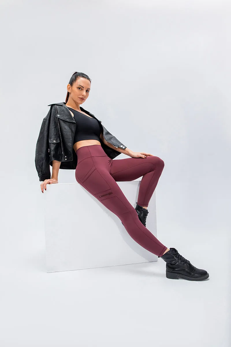 High-Rise Workout Leggings with Multi Pockets