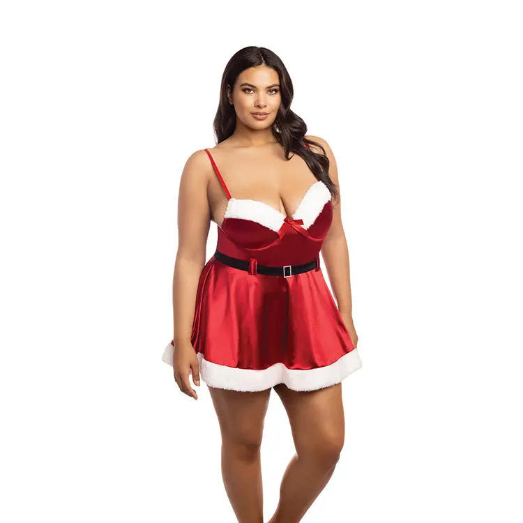 Holiday Vixen Velvet Babydoll