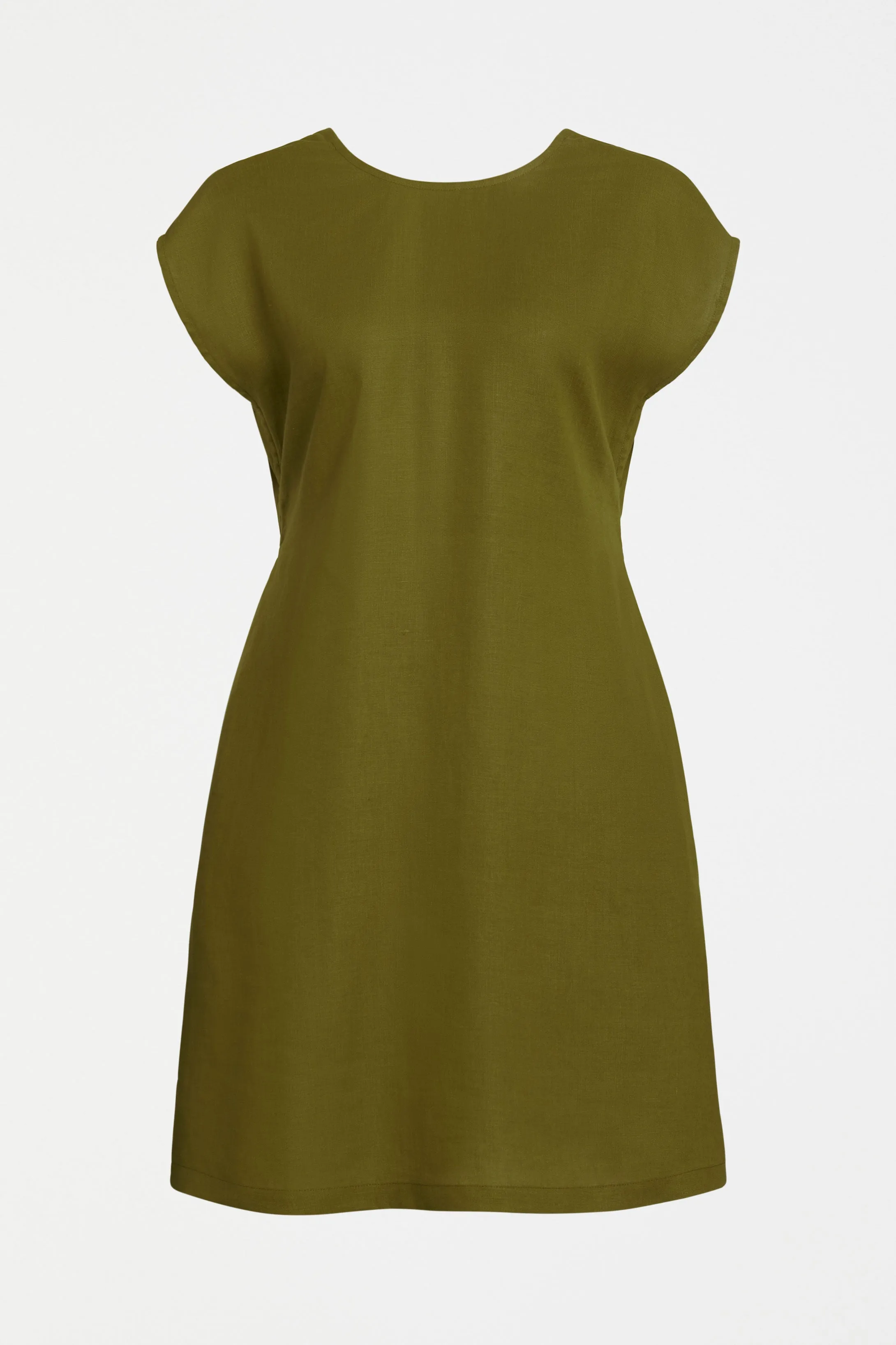 Honnor Linen Dress Artichoke