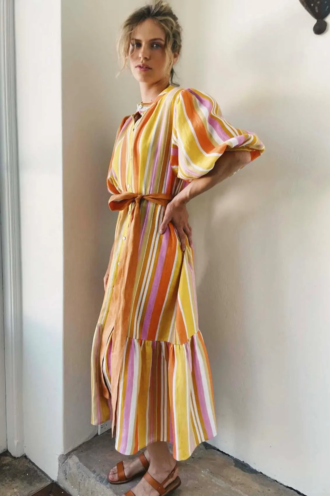 I'd Rather be in Capri Sunshine Stripe Dress