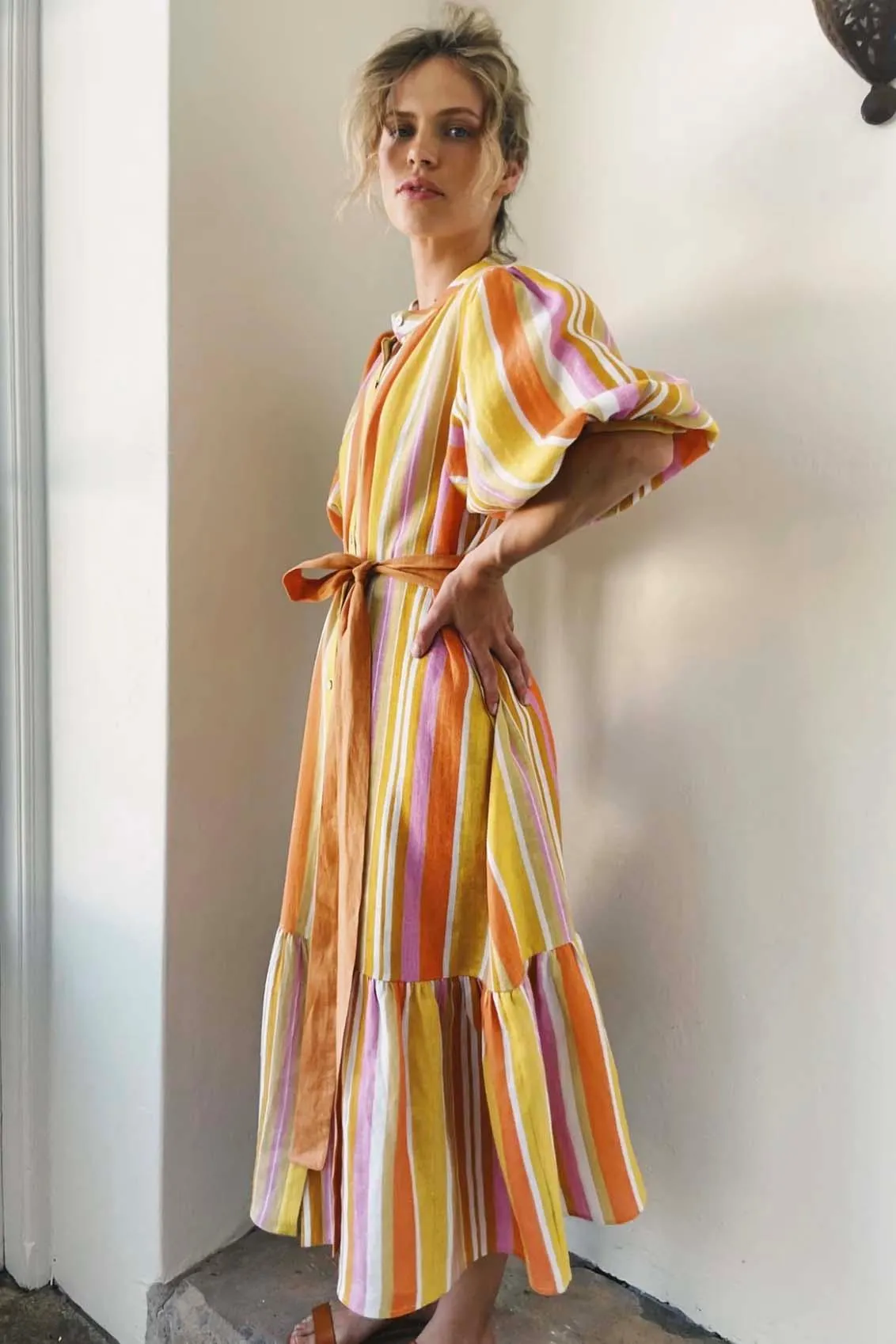 I'd Rather be in Capri Sunshine Stripe Dress