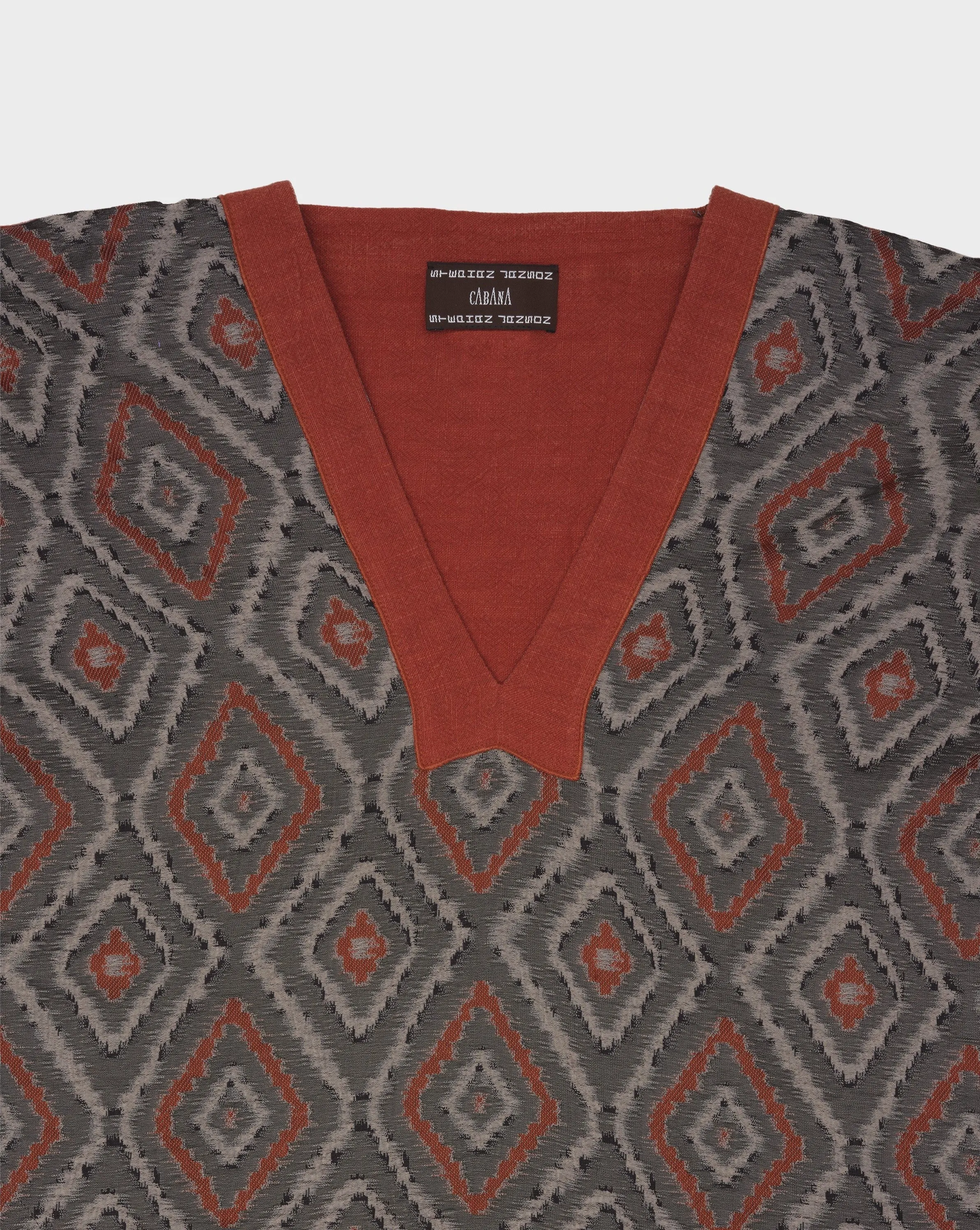 Ikat Jacquard Orange Stephan Janson Kaftan