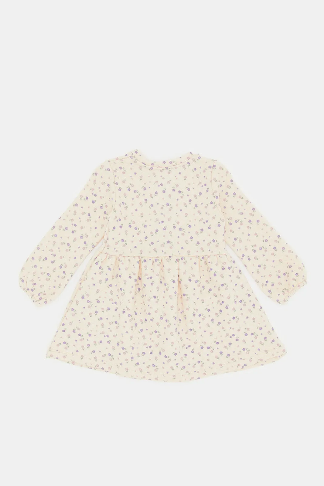 Infant Girls Ivory Quilted Dress