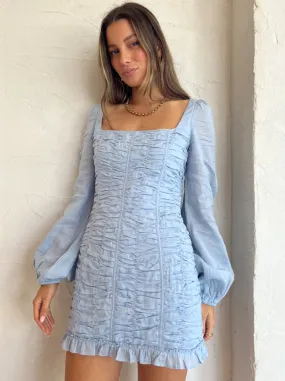Issy Reign Dress in Sky Blue