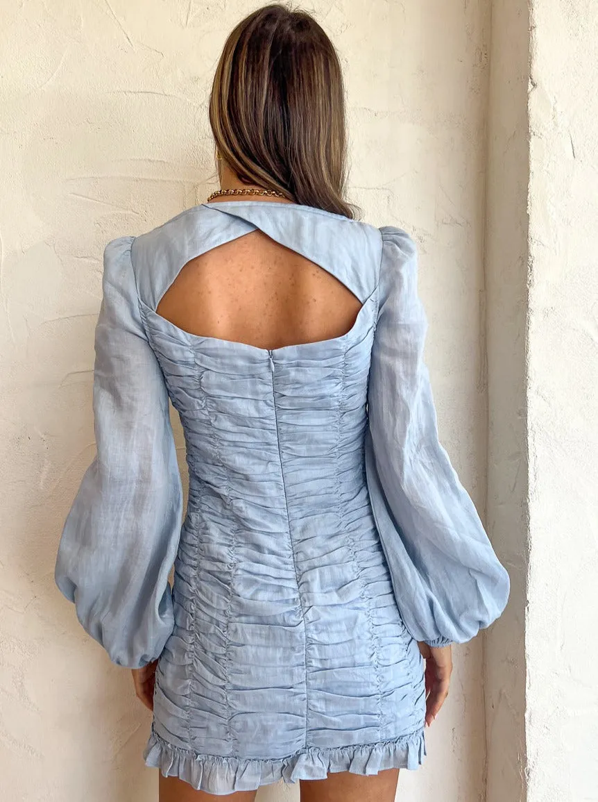 Issy Reign Dress in Sky Blue
